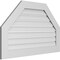 Ekena Millwork Octagonal Top Surface Mount PVC Gable Vent: Functional, w/ 3-1/2"W x 1"P Standard Frame, 42"W x 26"H GVPOT42X2601SF - alternate 4
